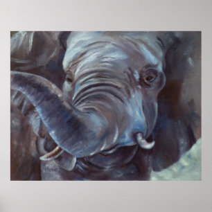 Stor pojkeaffisch för elefant poster