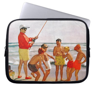 Stor Pole lite fisk av Richard Sargent Laptop Fodral