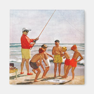 Stor Pole lite fisk av Richard Sargent Magnet