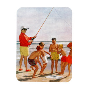 Stor Pole lite fisk av Richard Sargent Magnet