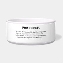 Stor Poo-Phoria Kattmatskål