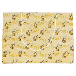 Stor presentpåse av honungsfärg