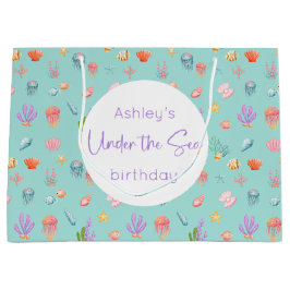 Stor presentpåse med födelsedagstema Under Havet