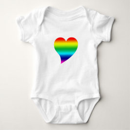 Stor pride lgbtq regnbåge färg Heart, Kärlek, vit T Shirt
