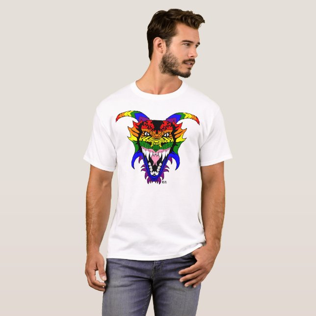 Stor pridedrake huvud t shirt (Hel framsida)
