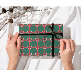 Stor Red Bow-Grönt, juldepå Helgdag Bright Presentpapper