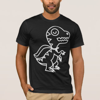 Stor regnbågeRex vit T Shirt