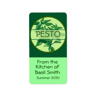 Stor rektangulär PESTO-etikett Adressetikett