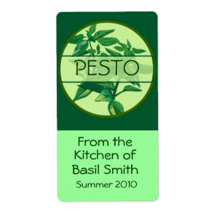 Stor rektangulär PESTO-etikett Fraktsedel