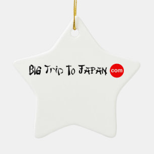Stor resa till den Japan stjärnaprydnaden Julgransprydnad Keramik