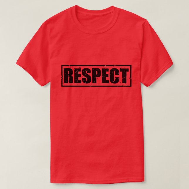 Stor respekt för hip-hop t shirt (Design framsida)