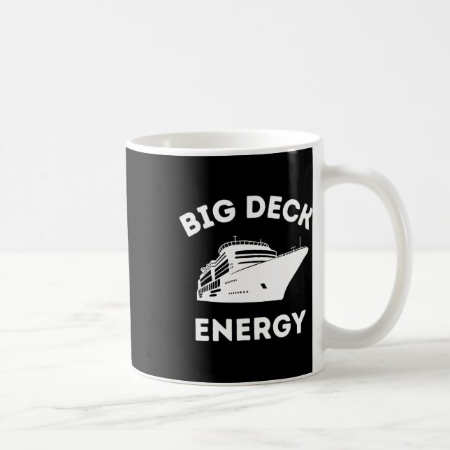 Stor Retro Deeck Energi Kryssningsfartyg Resa Seme Kaffemugg (Höger)