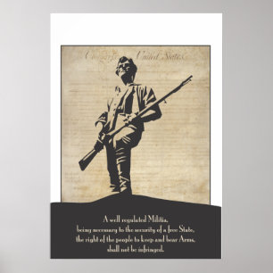 Stor revolutionär Minutemanaffisch Poster