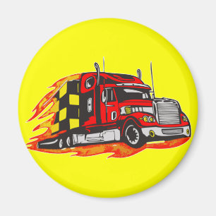 Stor rigglastbil magnet