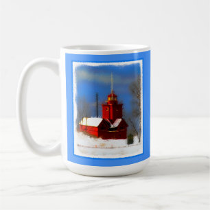 Stor röd fyrverkeripjäs - originalbild kaffemugg