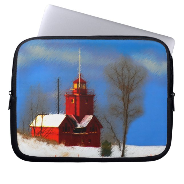 Stor röd fyrverkeripjäs - originalbild laptop fodral (Framsidan)