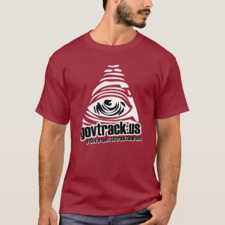 Stor röd GovTrack logotyp - - service GovTrack T-shirt