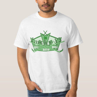 Stor röd hund tee shirt