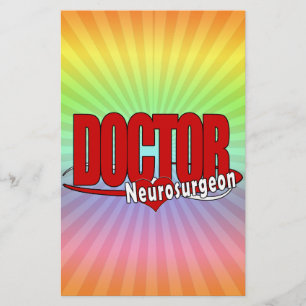 STOR RÖD Neurosurgeon för LOGOTYPDOKTOR