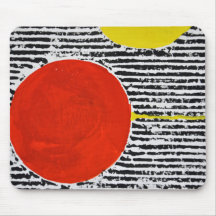 Stor röd Sol Spot med svart rand