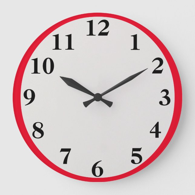 Stor röd stor klocka (Framsida)