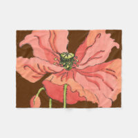 Stor Rosa blomma med djup röd bakgrund