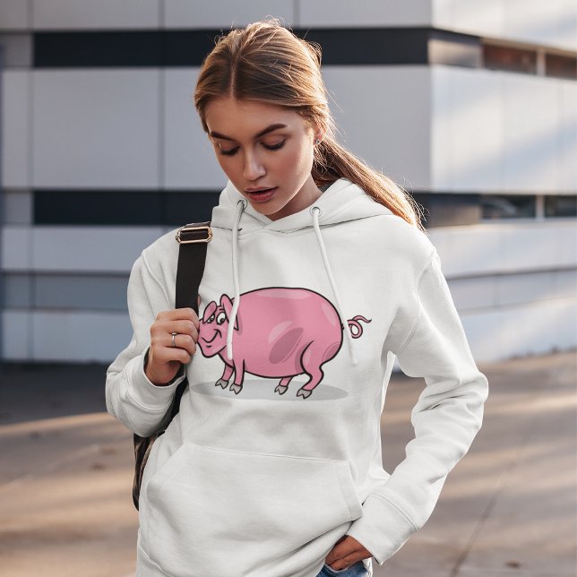 Stor Rosa Gris Hoodie T Shirt (Skapare uppladdad)