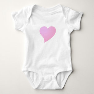 Stor rosa hjärta, Kärlek, vit T Shirt