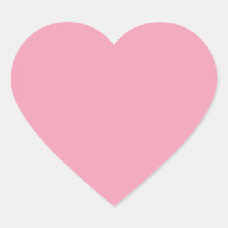 Stor Rosa Kärlekshjärta Hjärtformat Klistermärke