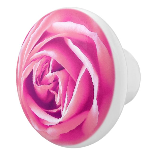 Stor Rosa Ros Tryck Knopp (Höger)