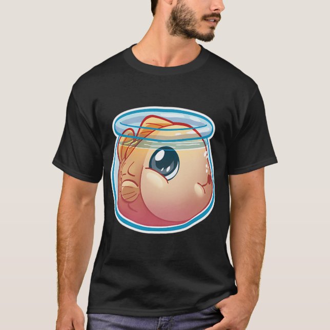 Stor Rund Fisk T Shirt (Framsida)