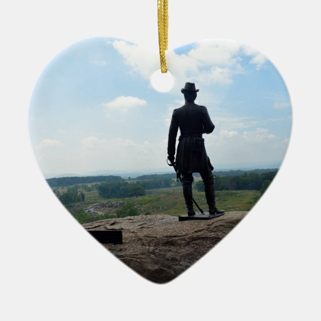 Stor runda som är bästa i Gettysburg Julgransprydnad Keramik (Framsidan)