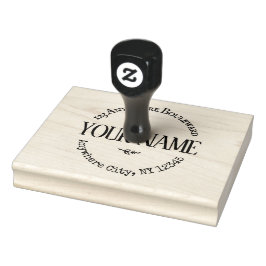 Stor rustik anpassningsbar stämpel