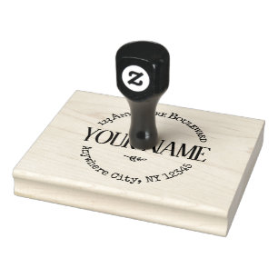 Stor rustik anpassningsbar stämpel