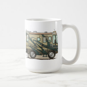 Stor RV-lagledare Motorhome för gullig lycklig Kaffemugg
