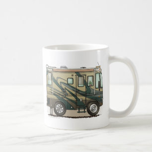 Stor RV-lagledare Motorhome för gullig lycklig Kaffemugg