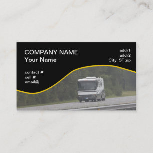 stor RV-resande på interstate Visitkort