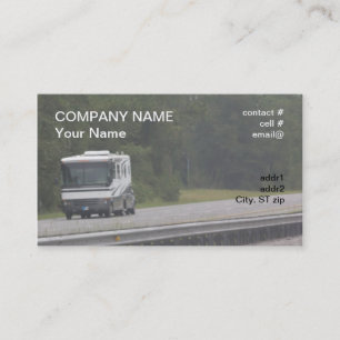 stor RV-resande på interstate Visitkort