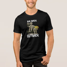 Stor Rygg Outback – Rolig Koala Gym Kraftlyft Desi T Shirt