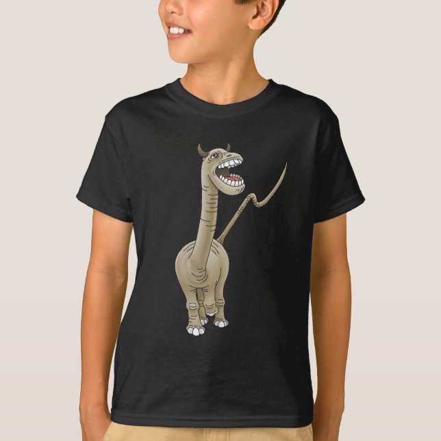 Stor rytande dinosaurie t shirt (Framsida)