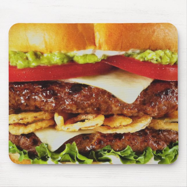 Stor saftig Cheeseburger Musmatta (Framsidan)