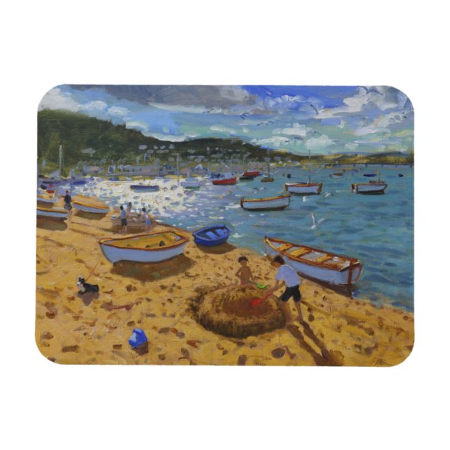 Stor sandcastle Teignmouth 2013 Magnet (Horisontell)