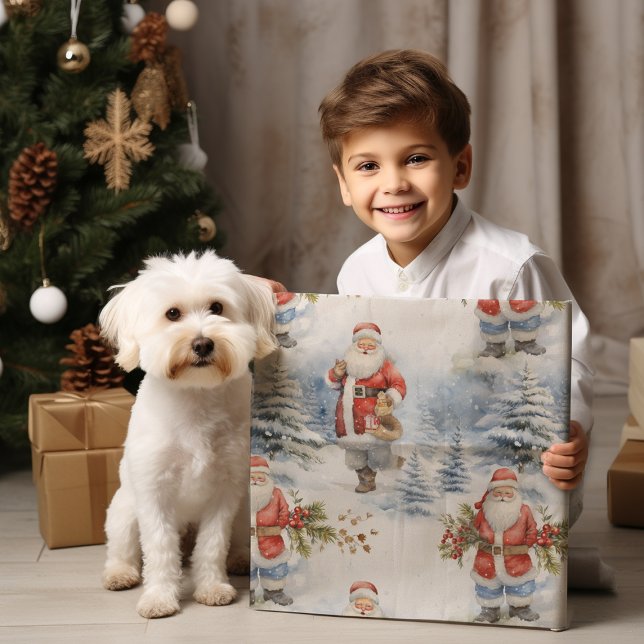 Stor Santa Snö Presentpapper (Skapare uppladdad)