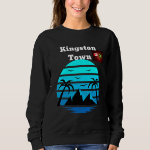 Stor semesterdestination Kingston Town Jamaica Ra T Shirt