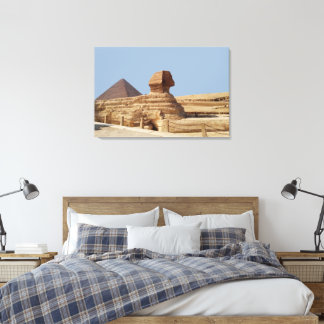 Stor sfinksen på Giza-platån. Egypten, 20 augusti Canvastryck