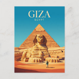 Stor Sfinx Egypten Vykort
