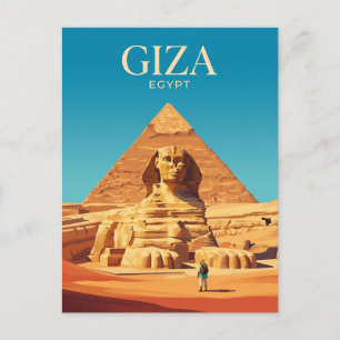 Stor Sfinx Egypten Vykort