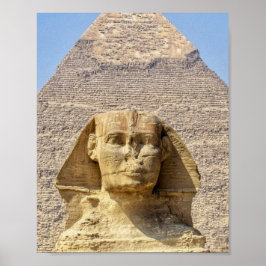 Stor Sfinxen i Giza & pyramiderna Antikens Egypten Poster