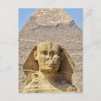 Stor Sfinxen i Giza & pyramiderna Antikens Egypten Vykort