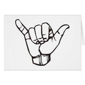 STOR SHAKA HÄLSNINGSKORT